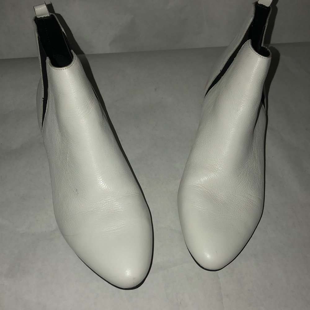 Calvin Klein white booties